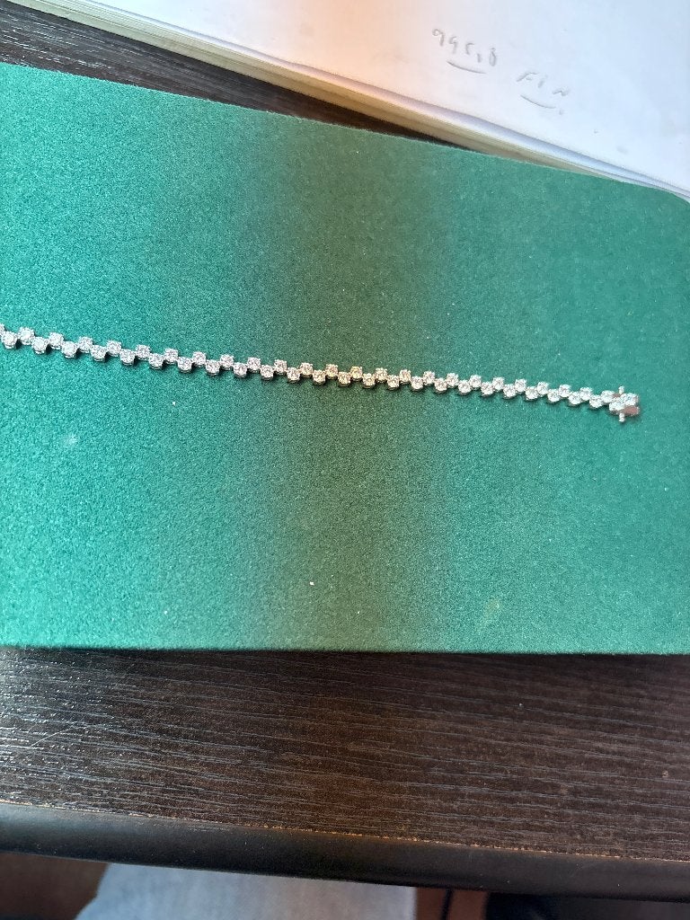 Bracelet en or de style pyramidal, Neuf, Enlèvement ou Envoi, Or, Avec pierre précieuse