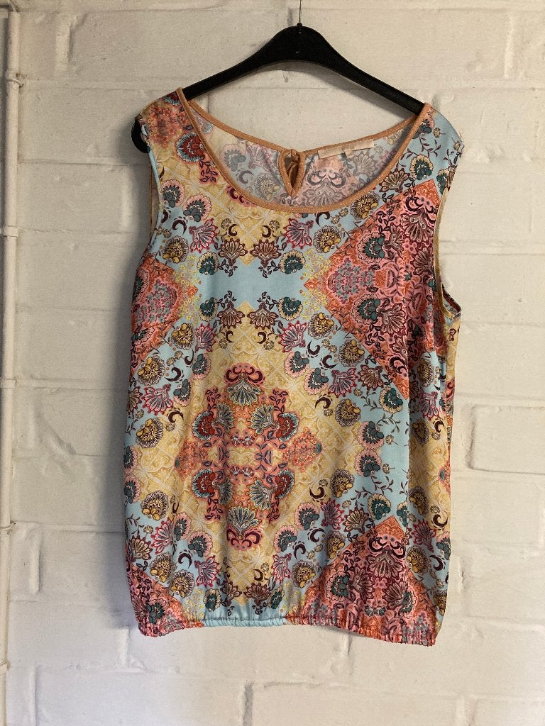 Topje, Comme ça, maat 44 (enkele malen gedragen), Meerkleurig, Maat 42/44 (L), Zo goed als nieuw, Zonder mouw