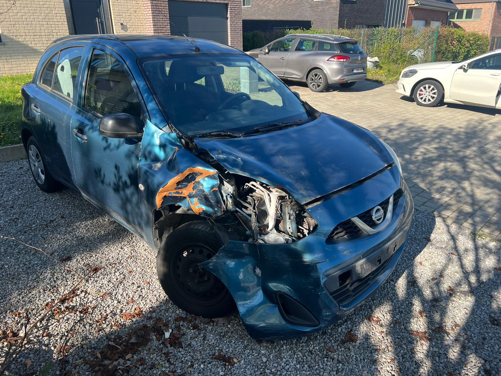 Nissan Micra - 2016 - 1.2benzine - 80.000km - Schadewagen, Blauw, Micra, Handgeschakeld, 5 deurs