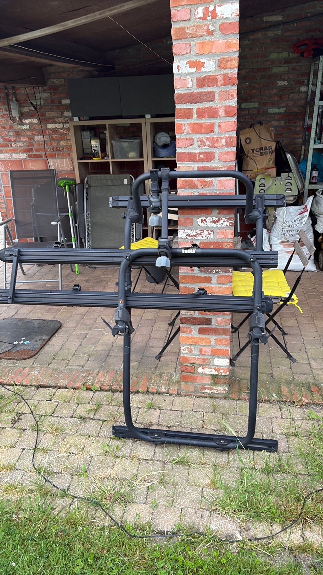 Fietsdrager thule elite ( fiat ducato), Ophalen, Gebruikt