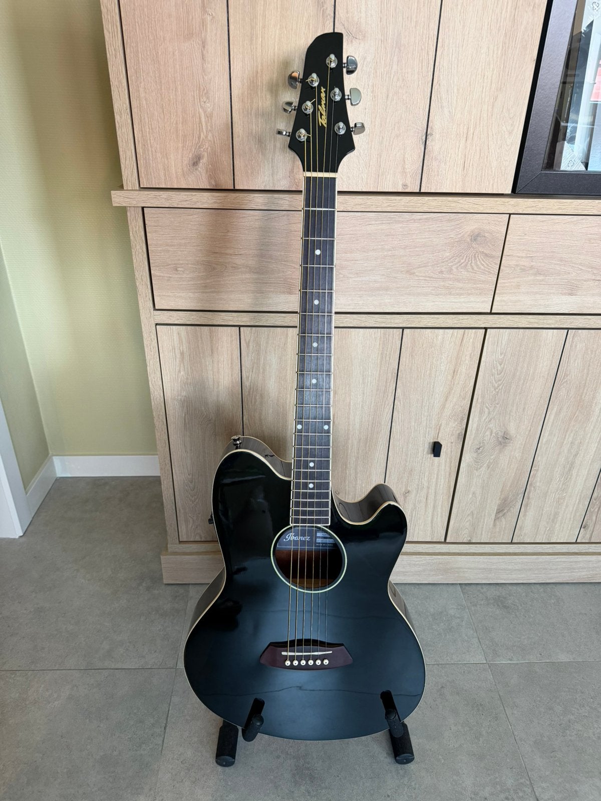 Ibanez Talman TCY10E-BK Akoestische Gitaar, Muziek en Instrumenten, Ophalen, Zo goed als nieuw, Ibanez