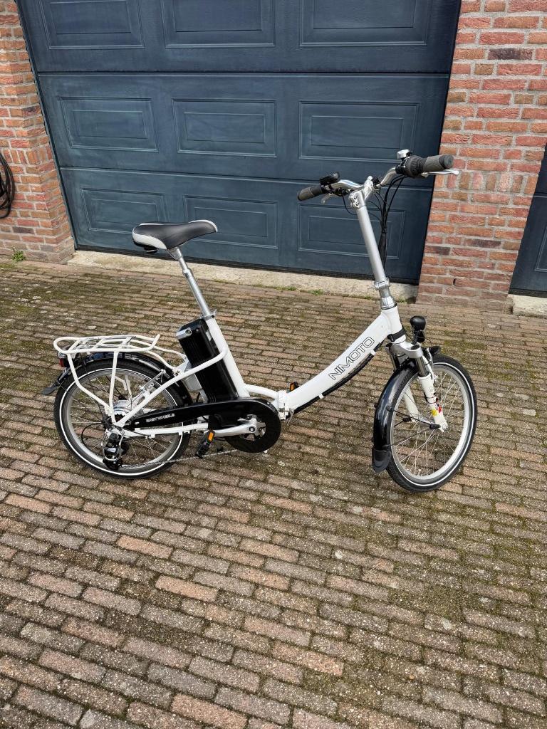elektrische vouwfiets, volledig opvouwbaar per stuk/ set, Fietsen en Brommers, Gebruikt, Velgrem, Versnellingen, Dames