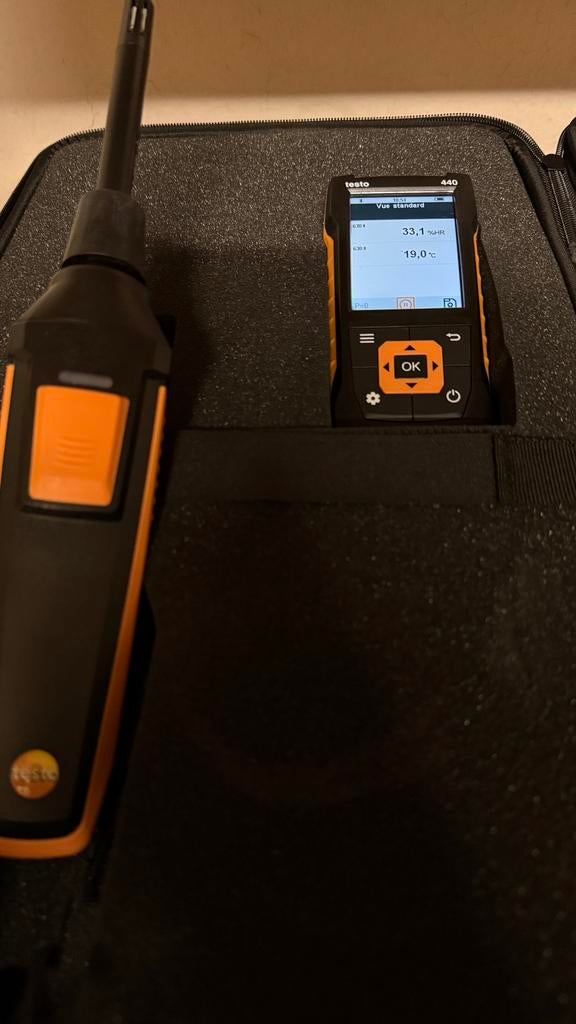 Testo 440 Kit complet HVAC – État neuf – Mallette + sondes, Bricolage & Construction, Instruments de mesure, Comme neuf, Température