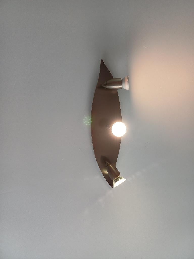 Luminaire couleur bronze, Maison & Meubles, Enlèvement, Utilisé, Métal, Bronze