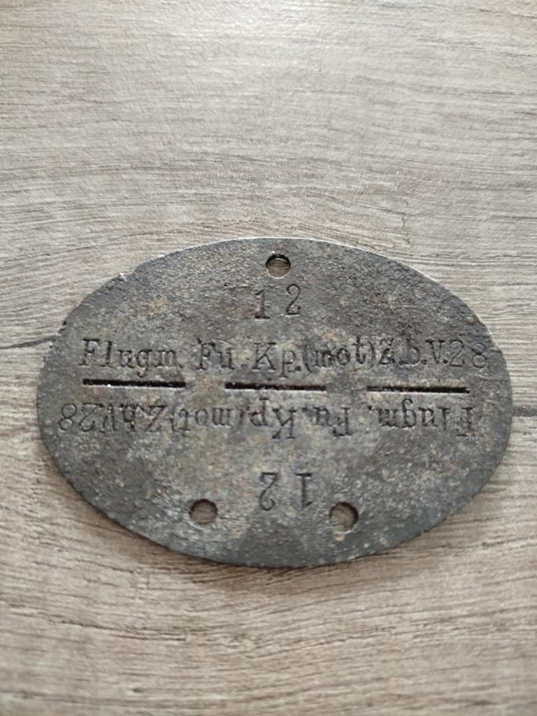 Luftwaffe flieger wo2 Duitse Erkennungsmarke, Verzamelen, Ophalen of Verzenden