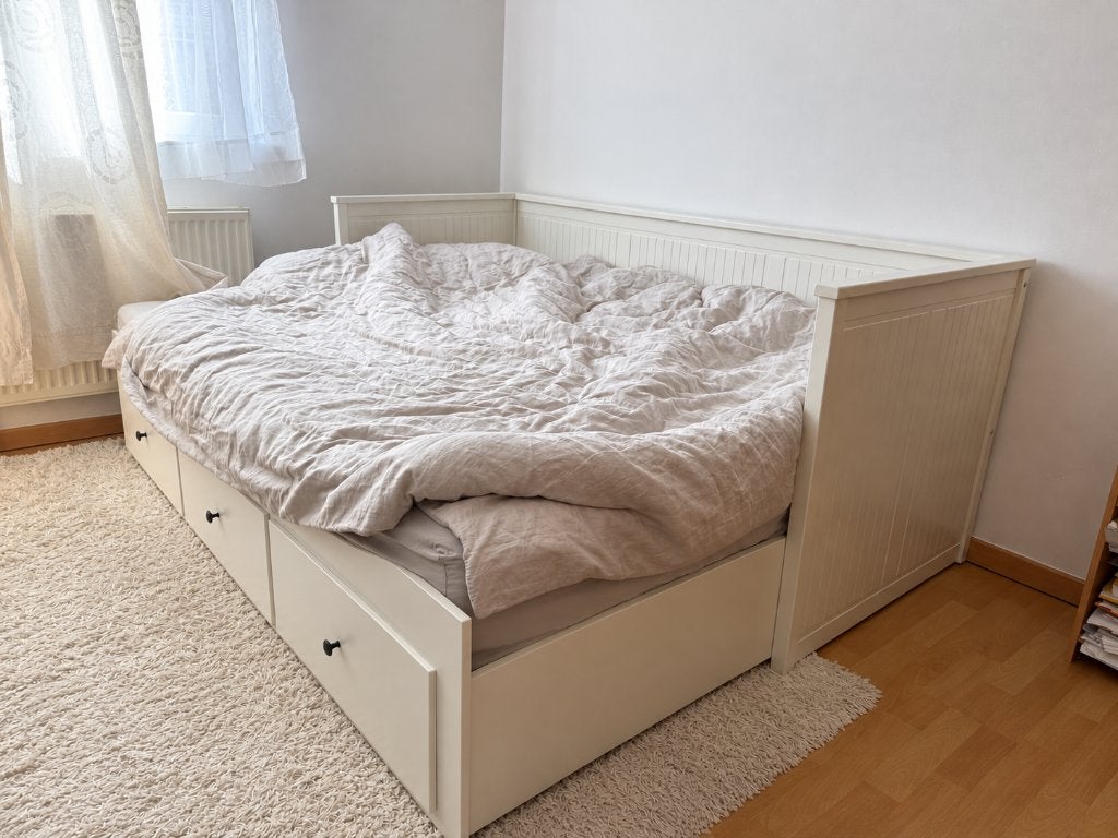 Lit IKEA Brimnes gratuit, Maison & Meubles, Une personne, Enlèvement, Utilisé, 200 cm