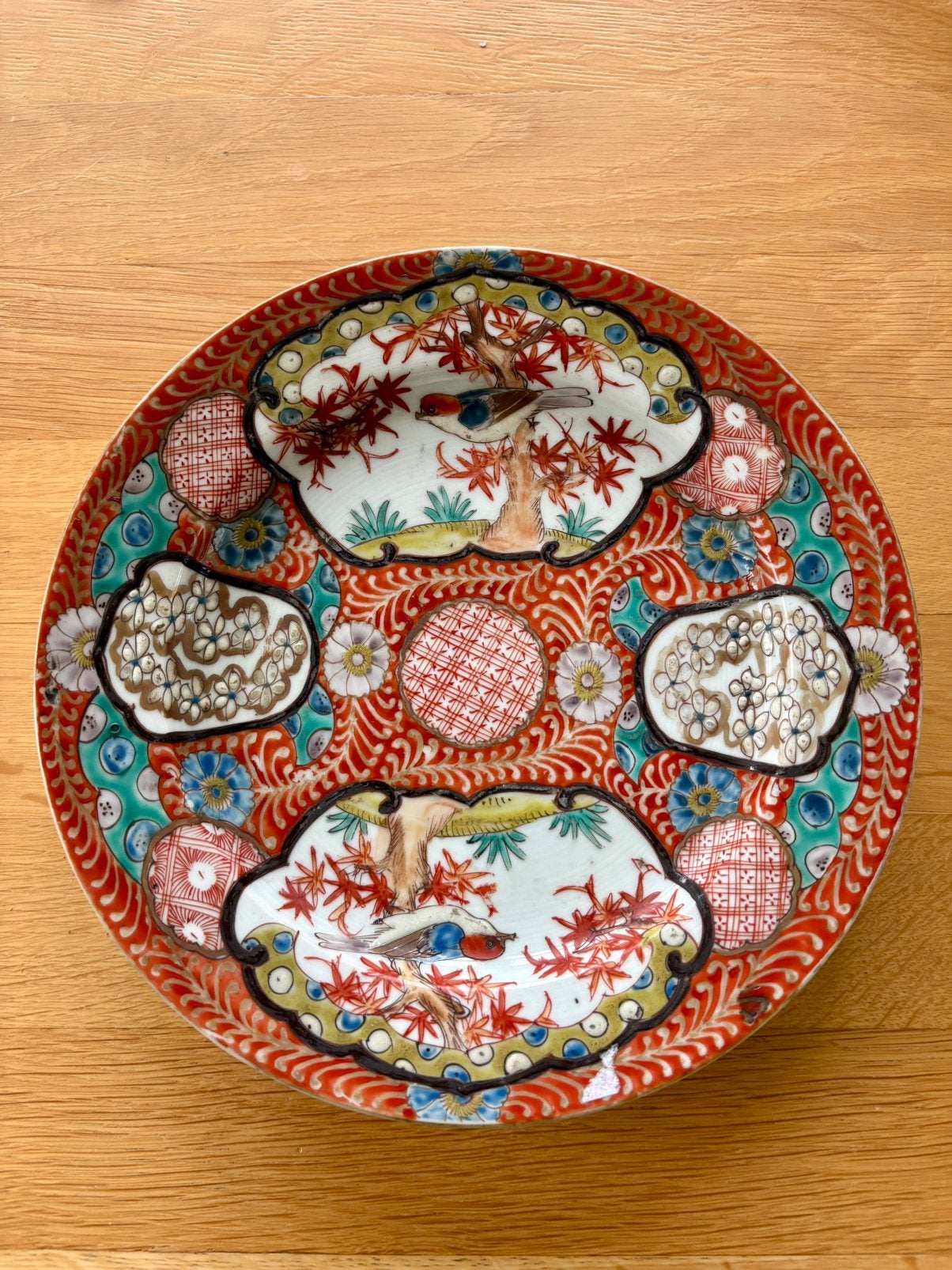 Assiette japonaise ancienne, Enlèvement