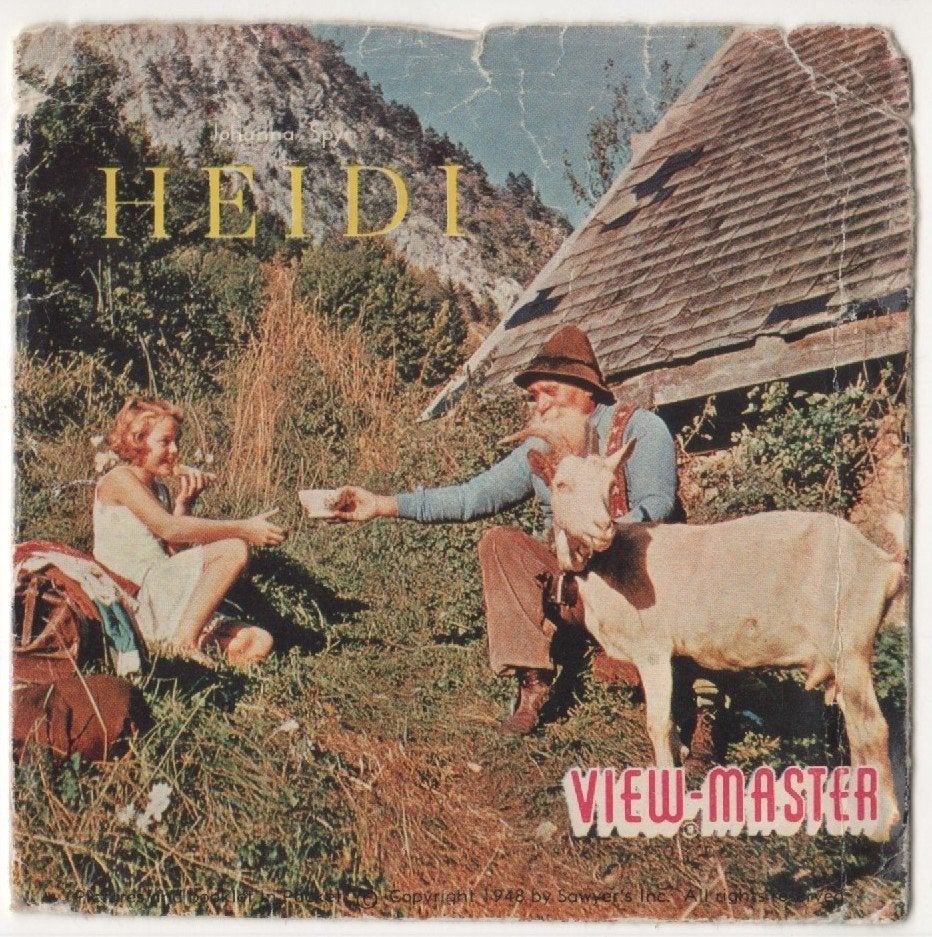 View-master Heidi B 425 Livret NL, Enlèvement ou Envoi