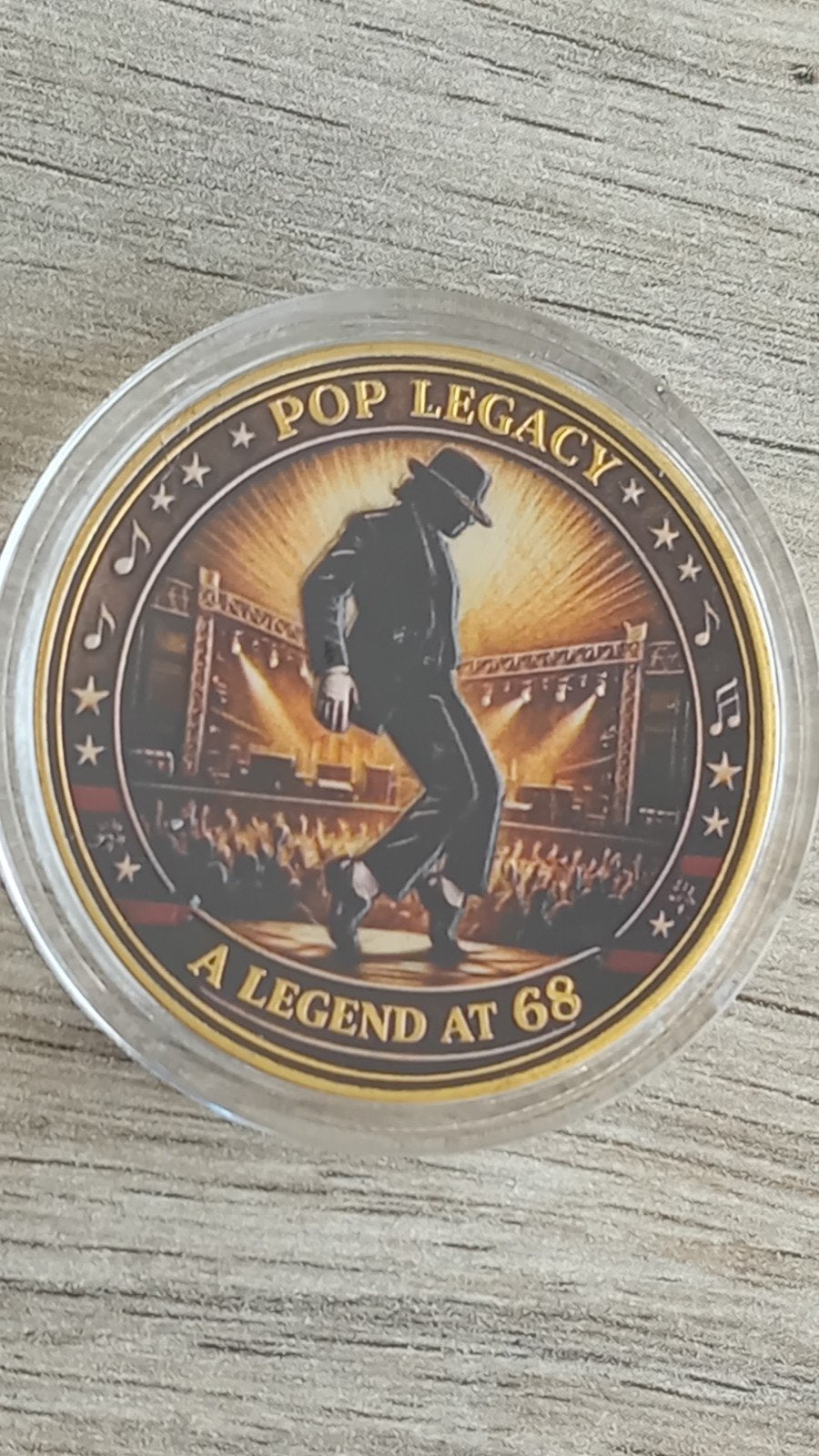 herdenkingsmunt Michael Jackson, Postzegels en Munten, Ophalen of Verzenden