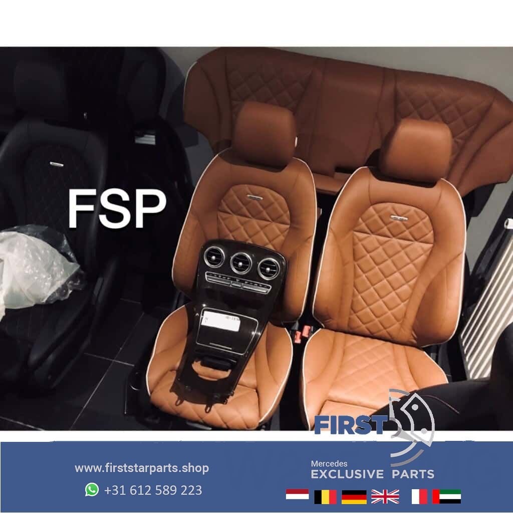 W205 C43 AMG bruin leer interieur C Klasse stoelen leder 201, Gebruikt, -, Ophalen of Verzenden, -