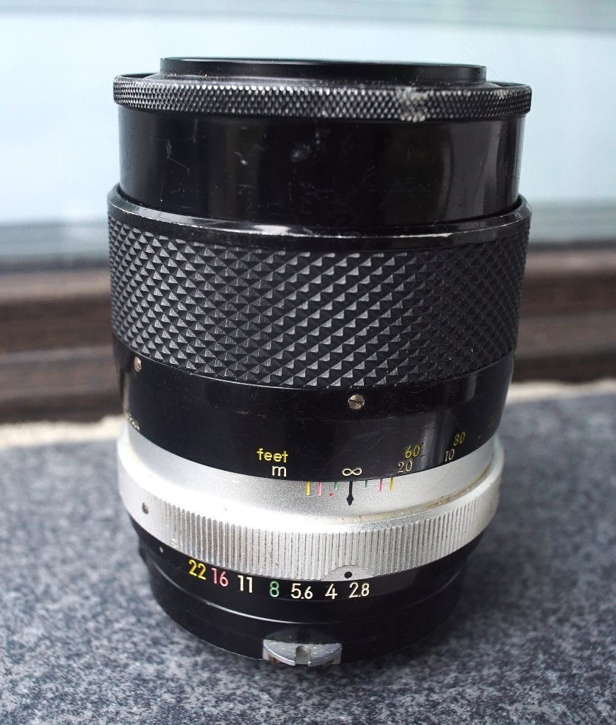 Nikkor Q 135 mm 1:2.8 lens, Ophalen of Verzenden, Gebruikt, Spiegelreflex, Nikon