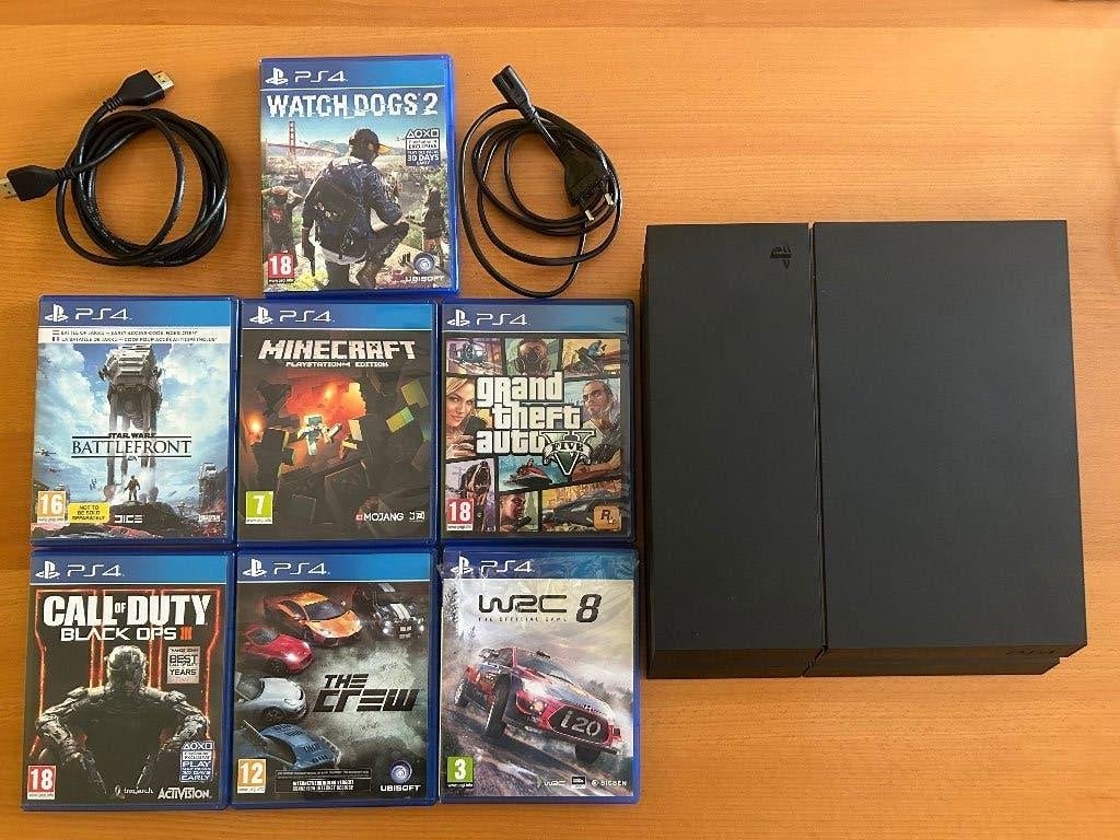 PS4 (1TB) + spellen + controller, Ophalen, Online, Gebruikt, Overige genres