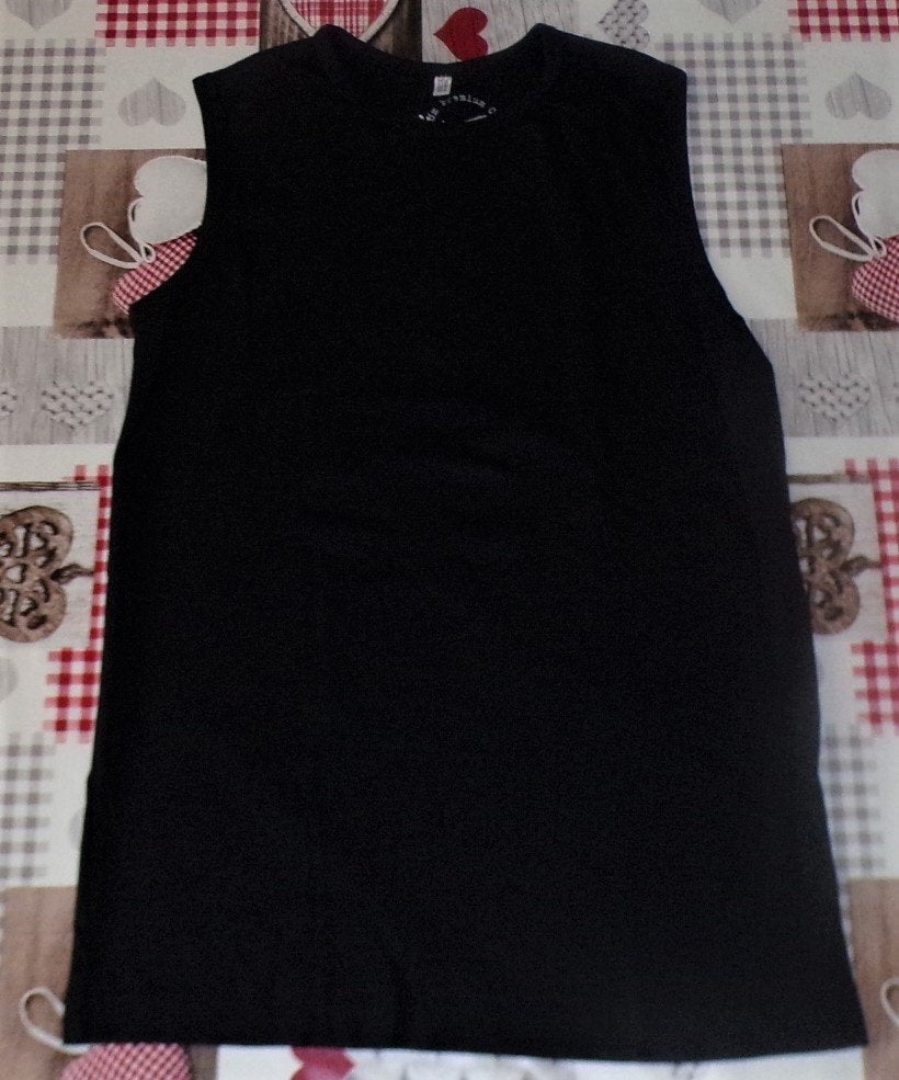 158/164 13/14 t-shirt zonder mouwen singlet tanktop zwart, Ophalen of Verzenden, Zo goed als nieuw, Jongen, Shirt of Longsleeve