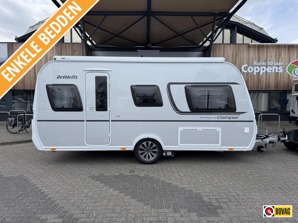 Dethleffs Camper Avantgarde 460 LE 2022 MOVER + LUIFEL!, Caravans en Kamperen, Caravans, Schokbreker, Treinzit, 2 aparte bedden