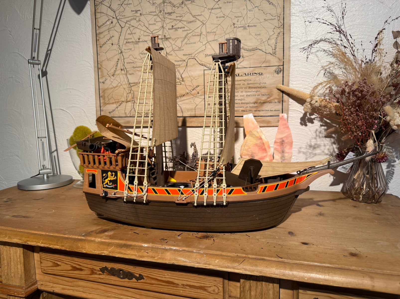 Playmobil piratenboot set 3750 - gebruikt, Ophalen, Gebruikt, Overige merken
