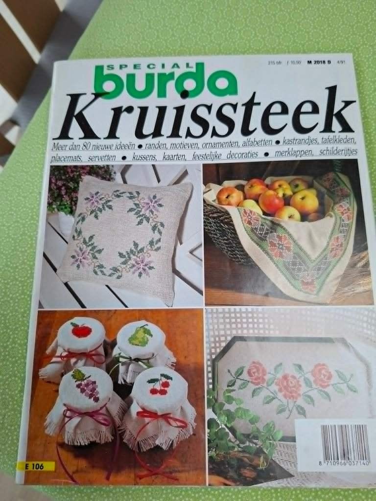 Burda special: Kruissteek, Hobby en Vrije tijd, Borduren en Borduurmachines, Ophalen of Verzenden, Gebruikt, Handborduren, Patroon