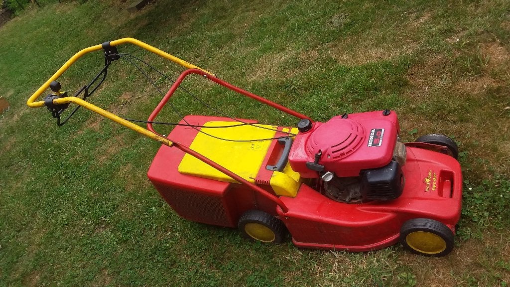 Wolf HONDA GXV140 Maaier, Tuin en Terras, Ophalen, Gebruikt, Opvangbak, Benzine-grasmaaier