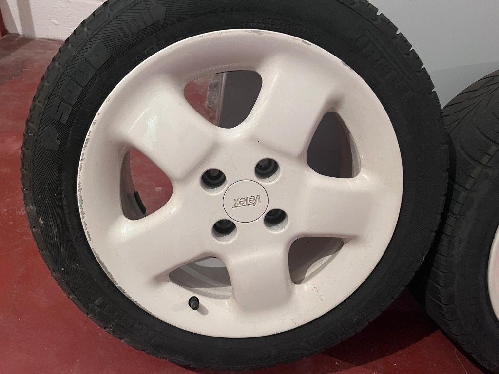Jantes Votex VW 15" 4x100 Golf 3 / Vento + pneus, 15 pouces, Véhicule de tourisme, Pneus été, Pneu(s)