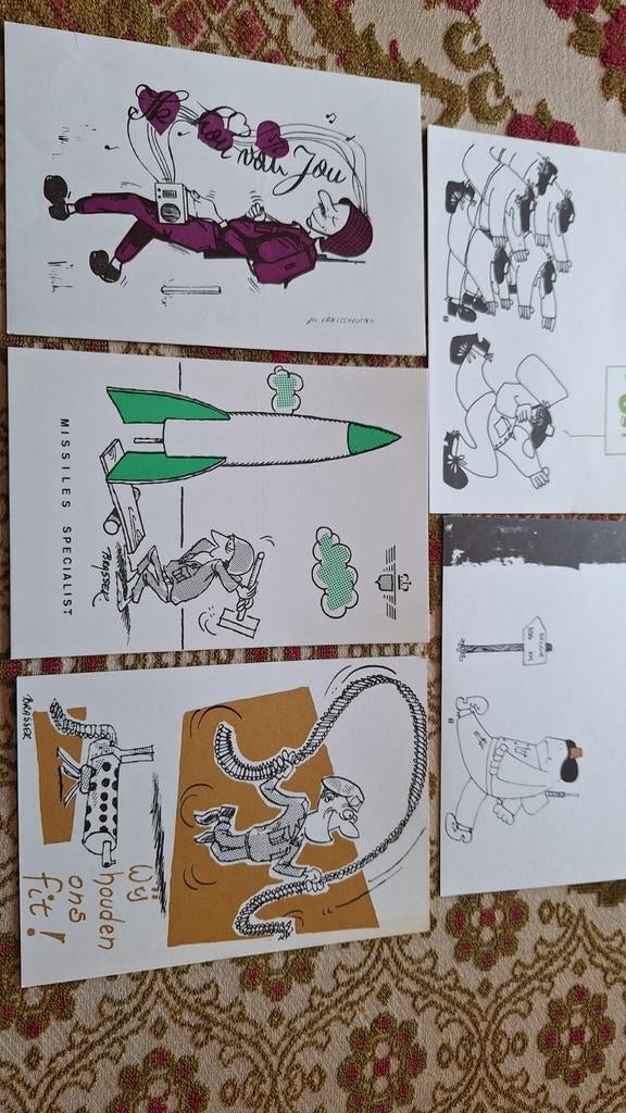 Militaire postkaarten uit periode militaire dienst., Verzamelen, Ophalen of Verzenden