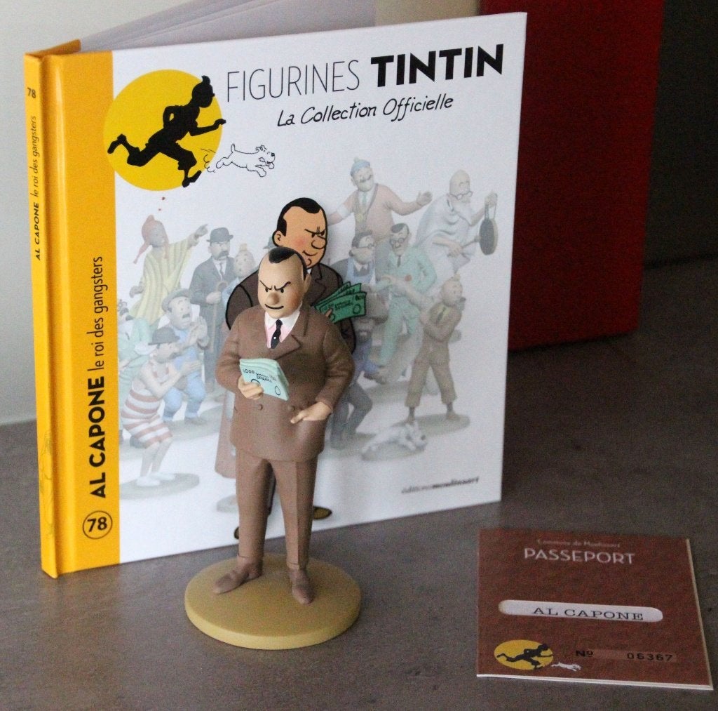 Moulinsart figurine n 78 Al Capone Tintin Hergé Kuifje, Envoi, Tintin, Comme neuf, Statue ou Figurine