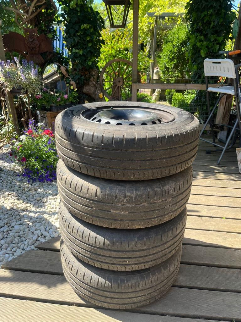 Pneus été avec jantes 16´´- 195x65/r16, 16 pouces, Pneus été, Enlèvement, Utilisé