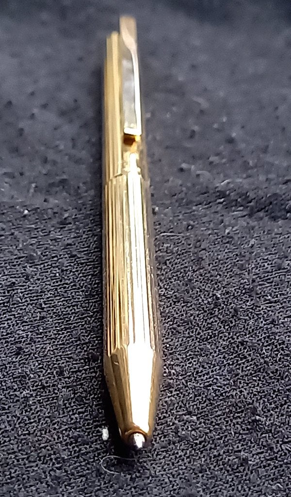 Stylo bille St Dupont Plaqué or, Enlèvement ou Envoi, Utilisé, Stylo, Autres marques