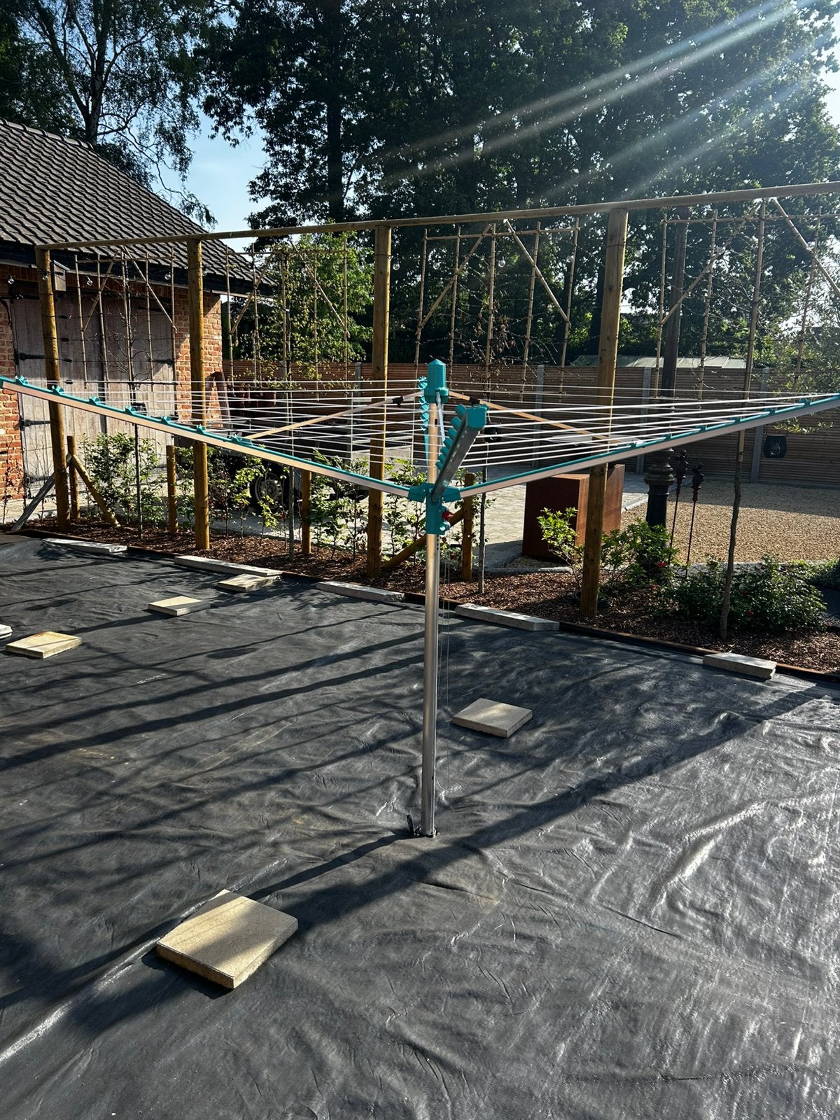 Droogmolen Leifheit linomatic 400 easy, Tuin en Terras, Ophalen, Nieuw, Droogmolen