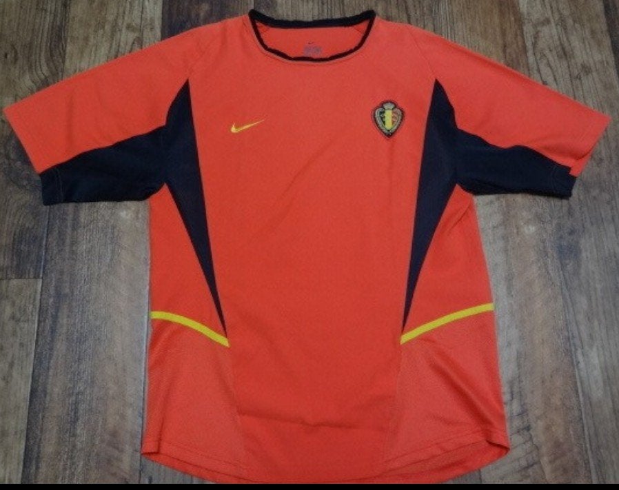 België Voetbal Thuisshirt De Rode Duivels WorldCup 2002, Ophalen of Verzenden