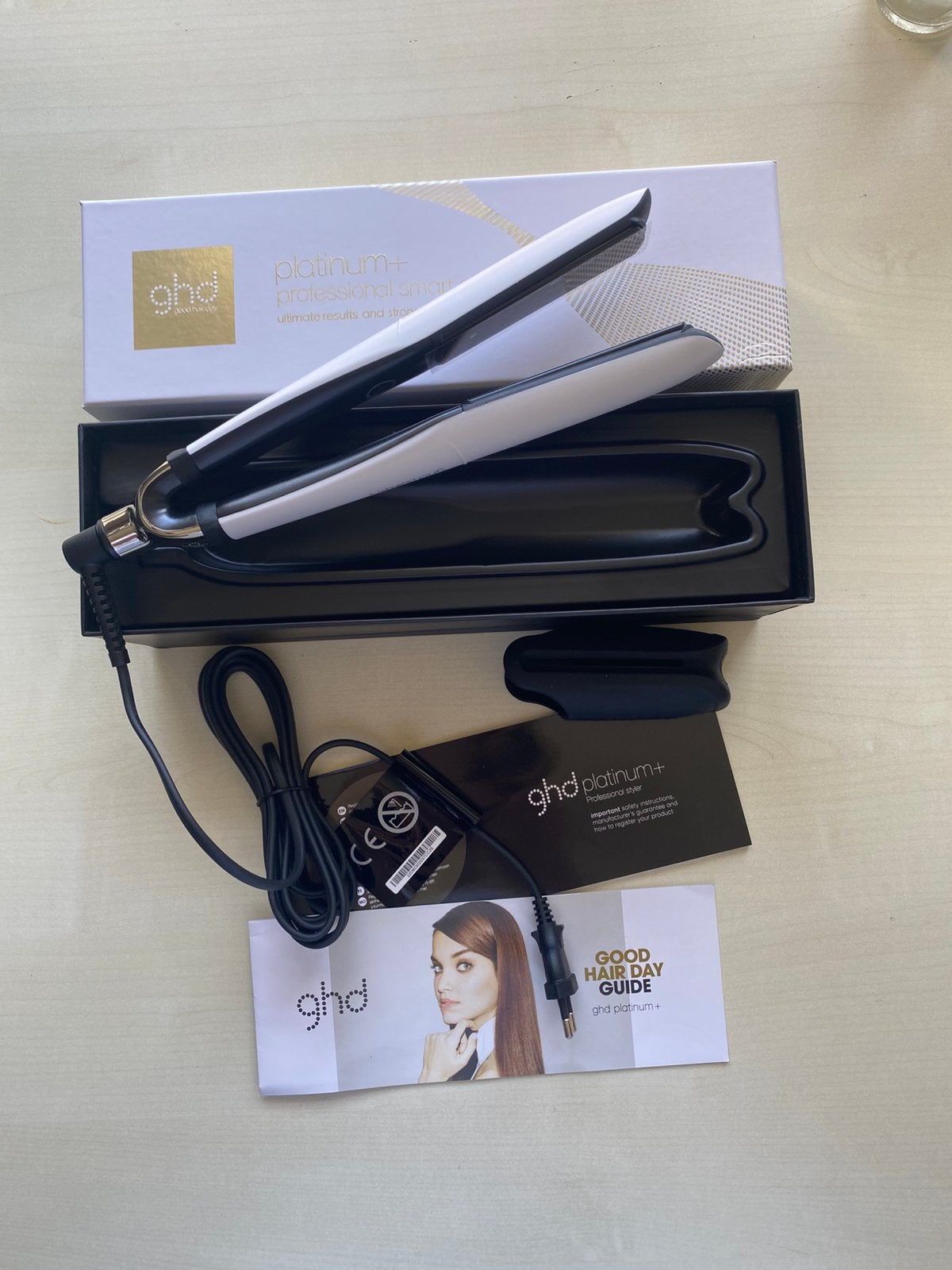 Lisseur GHD platinum + - blanc, Enlèvement ou Envoi, Comme neuf