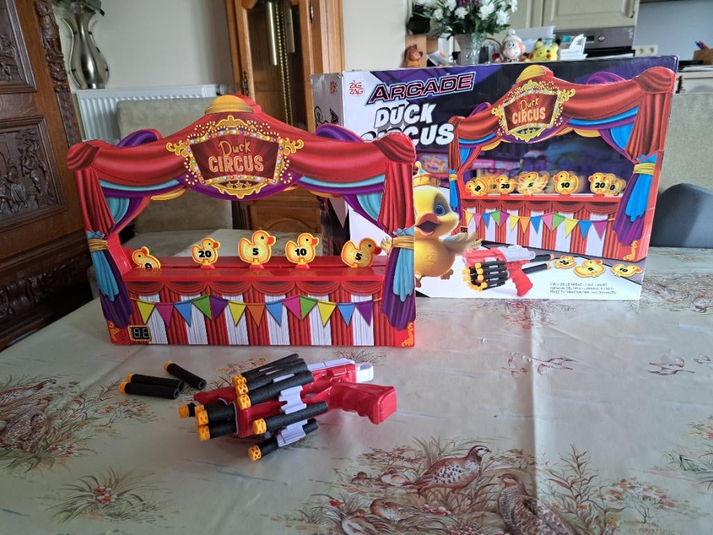 Retro arcade duck shooting - tir au canard avec pistolet, Enlèvement ou Envoi, Comme neuf