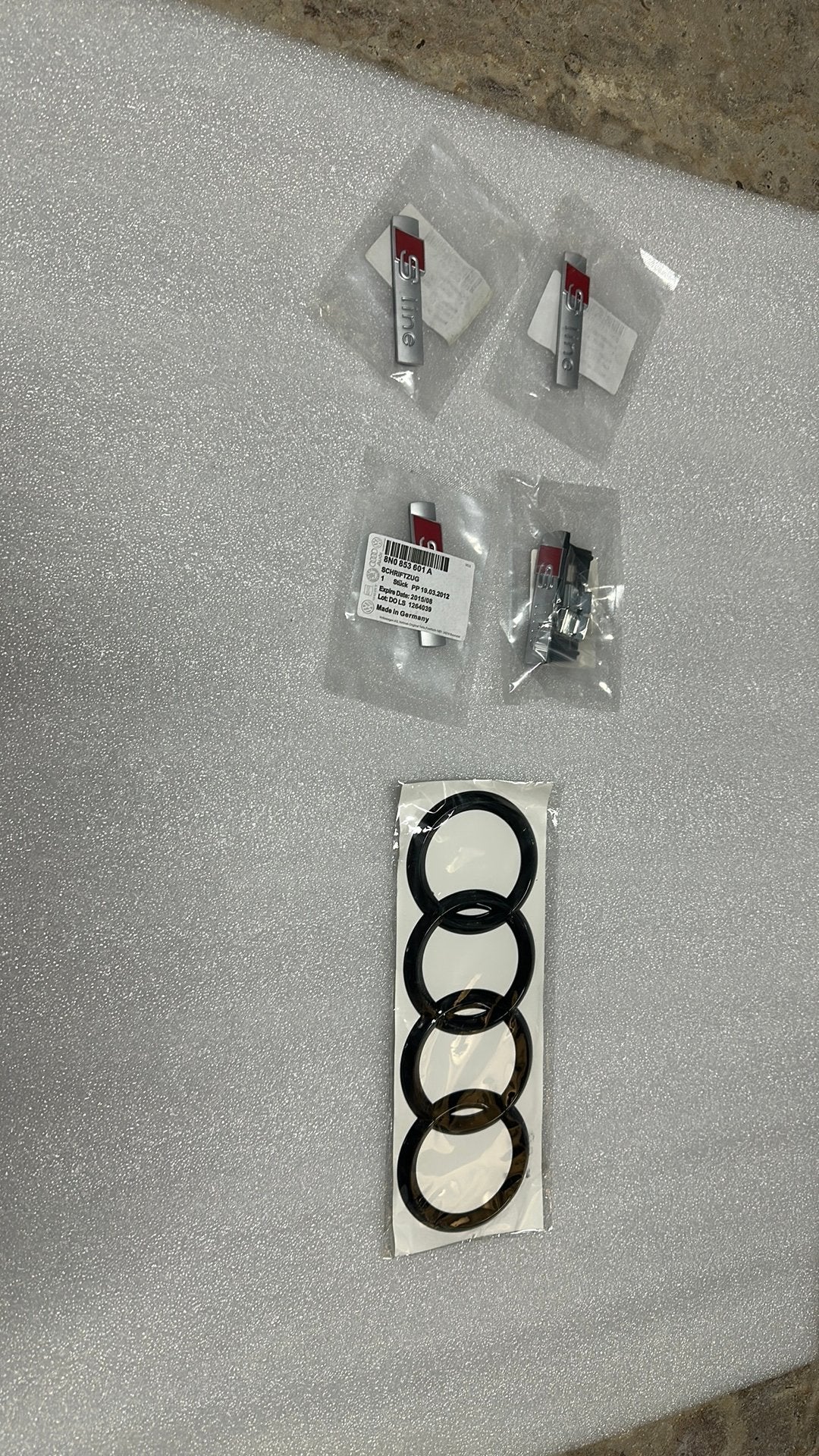 Audi logo’s S-line, Ophalen of Verzenden, Nieuw, Audi, Achterklep