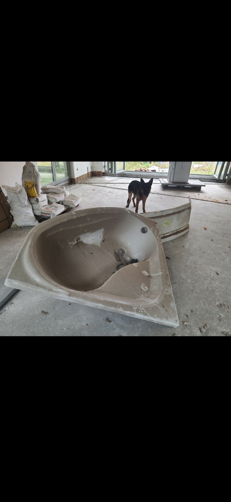 Nieuw groot hoekbad+voorpaneel, Ophalen