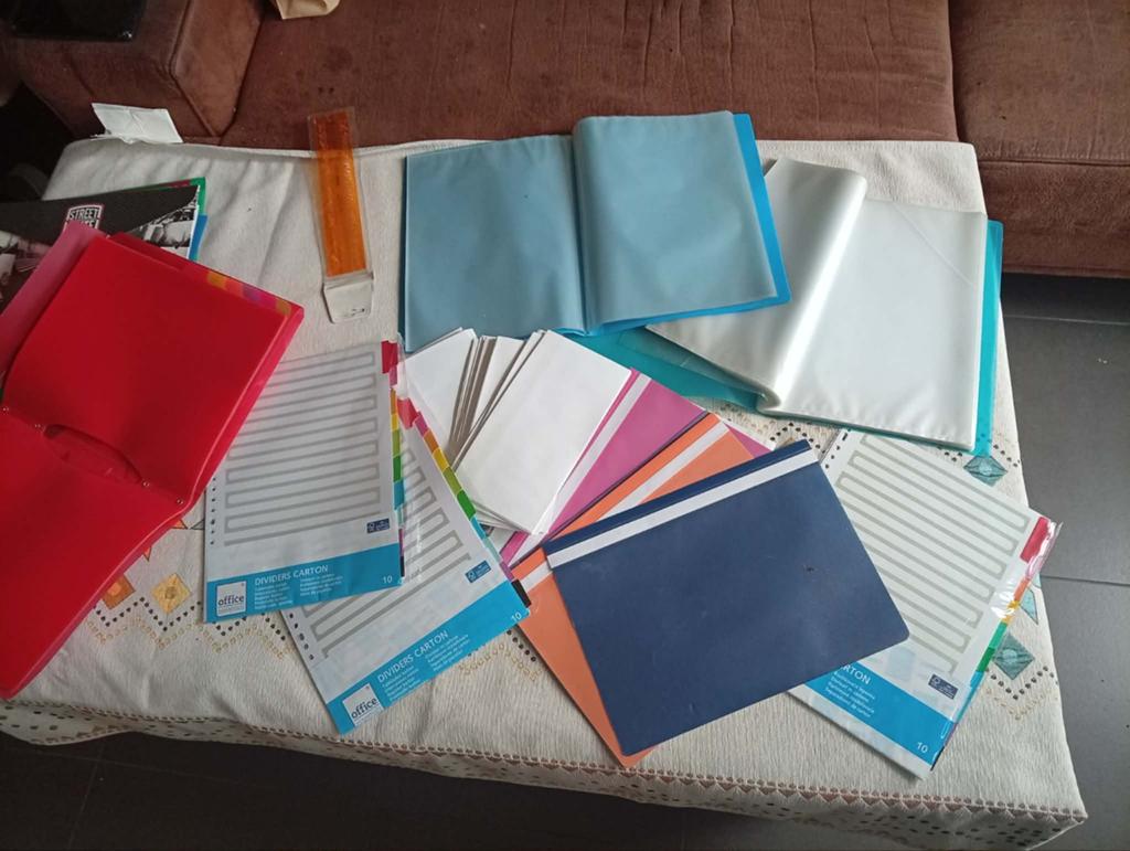 Mappen sheets schoolgerief studeermateriaal, Ophalen, Nieuw