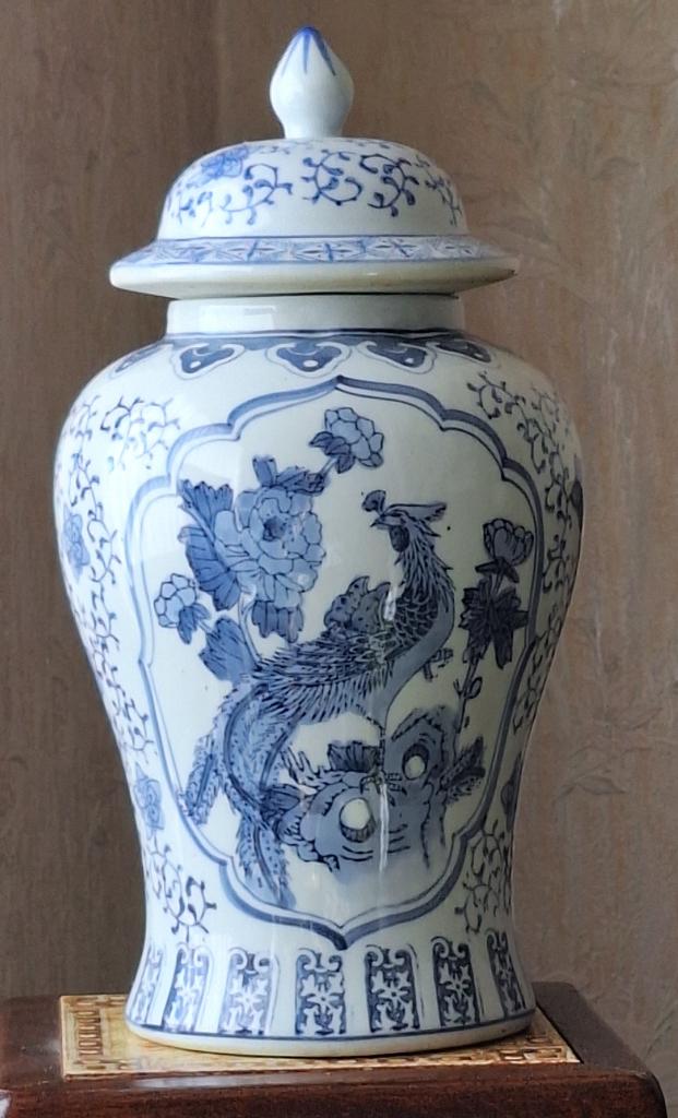 Chinese vaas met deksel, Antiek en Kunst, Ophalen