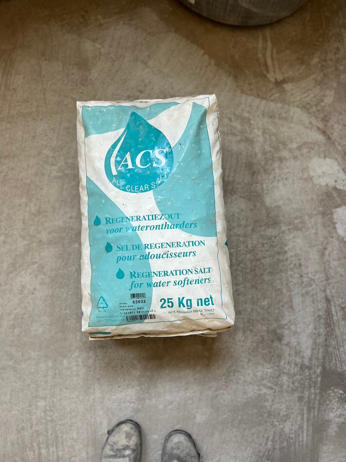 50 kg regeneratiezout voor waterontharders, Electroménager, Enlèvement, Neuf