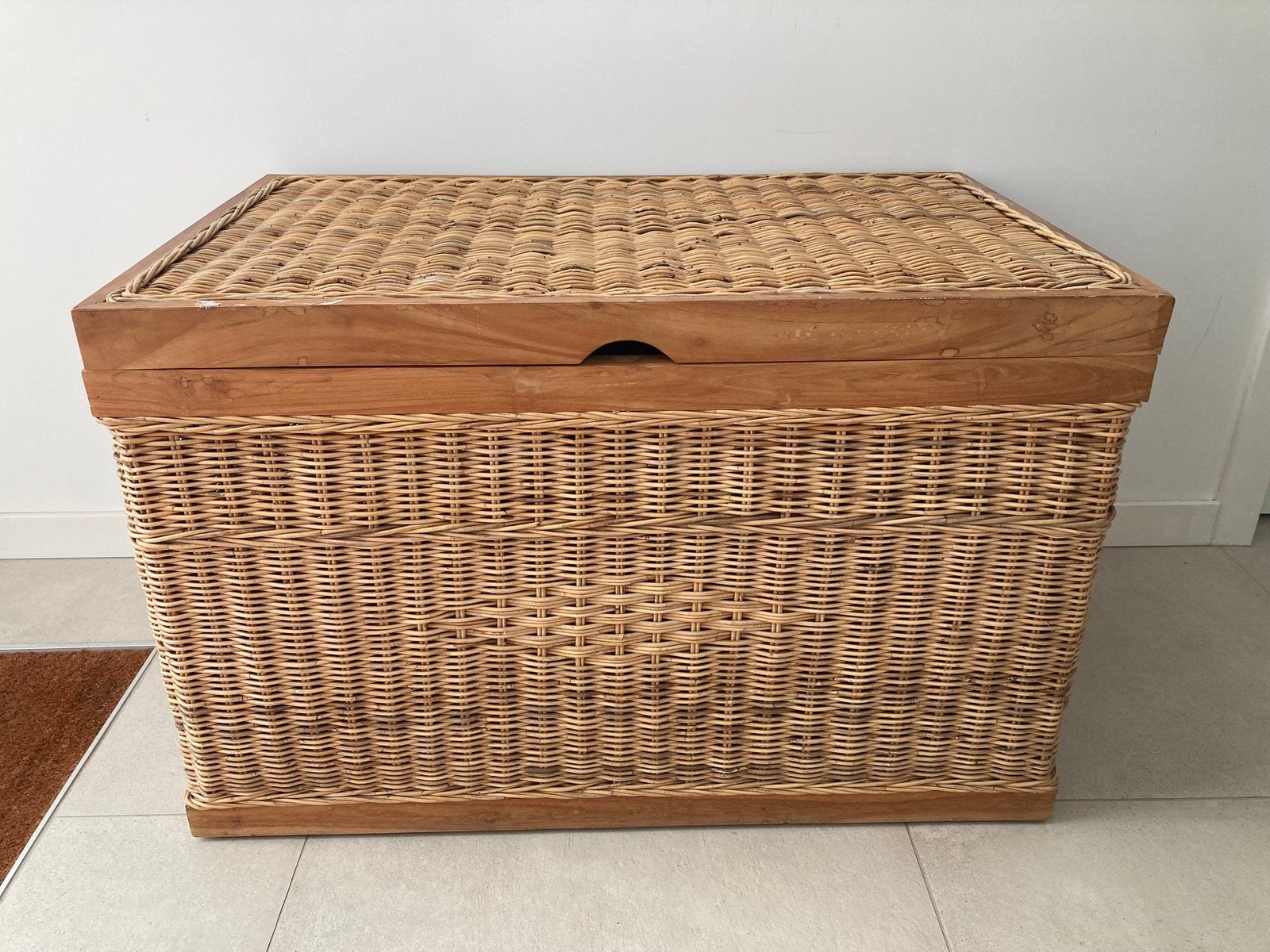 Boîte de rangement - coffre à couvertures - en chêne, Maison & Meubles, Accessoires pour la Maison | Coffres, Utilisé, 5 – 50