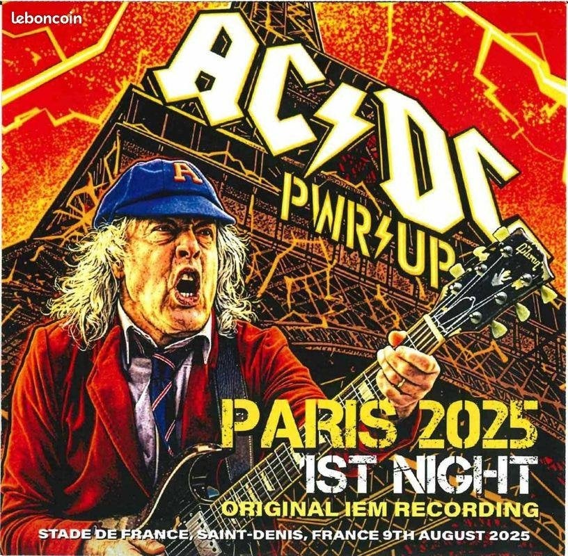 2 CD's - AC/DC - Live in Paris 2025, Import, Album live, Envoi, Neuf, dans son emballage
