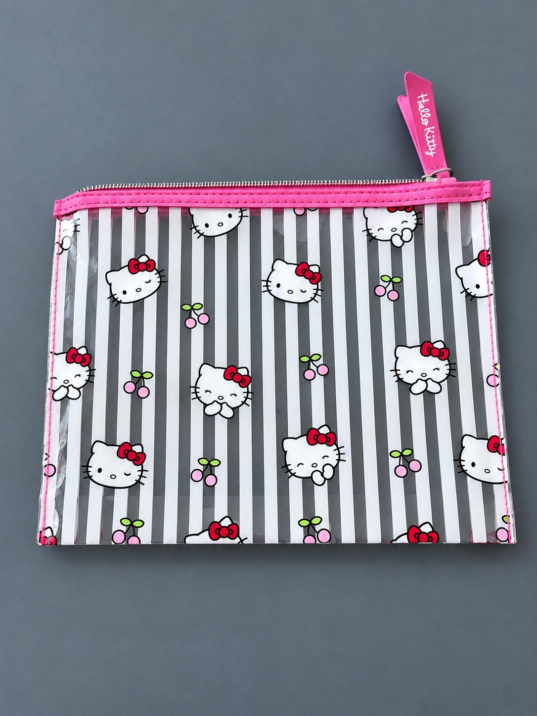 Hello Kitty Sanrio roze transparante hoes Zeer goede staat, Ophalen, Gebruikt, Roze, Dame