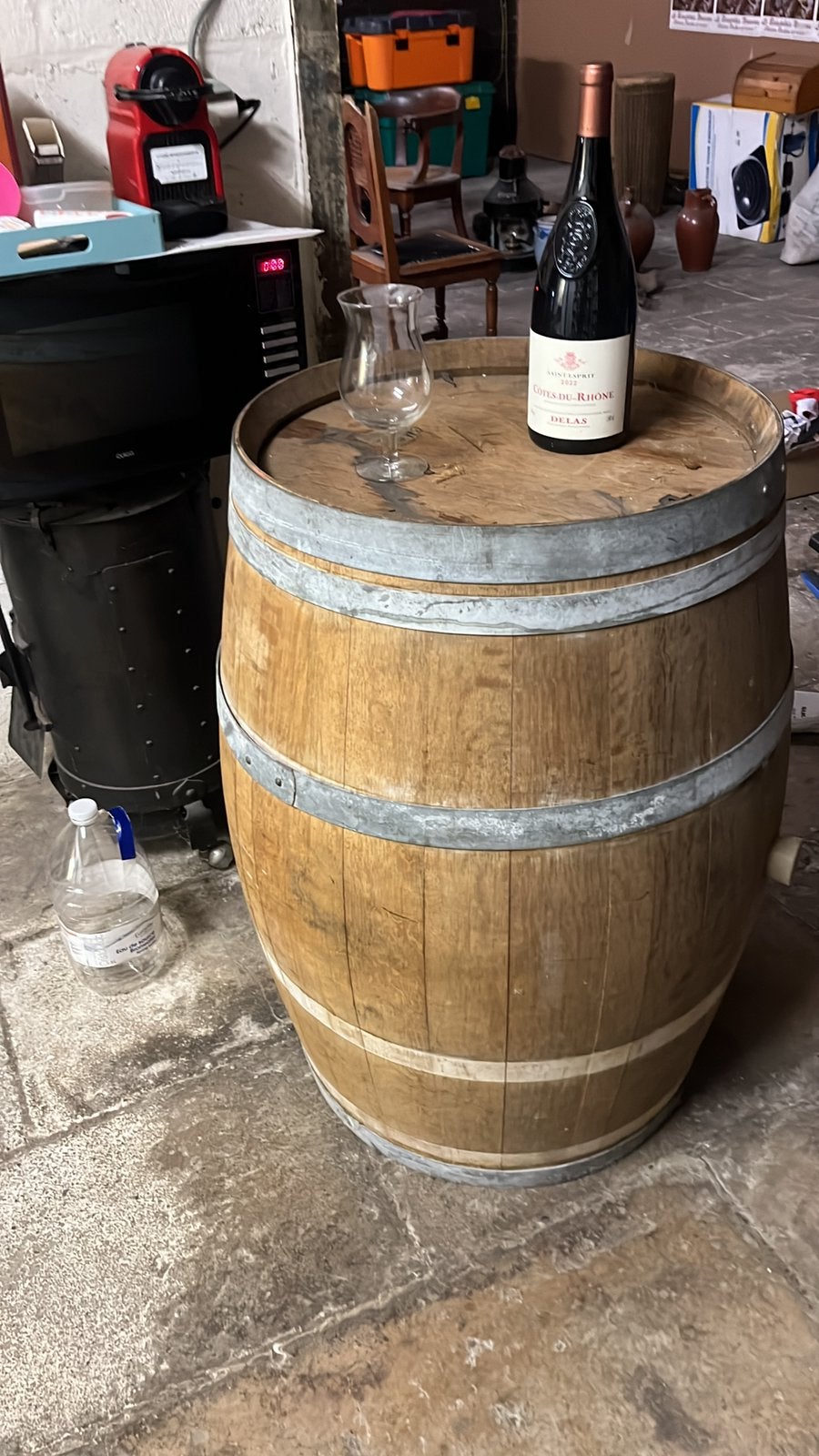 Baril  en bois, Enlèvement, Utilisé, France, Vin rouge