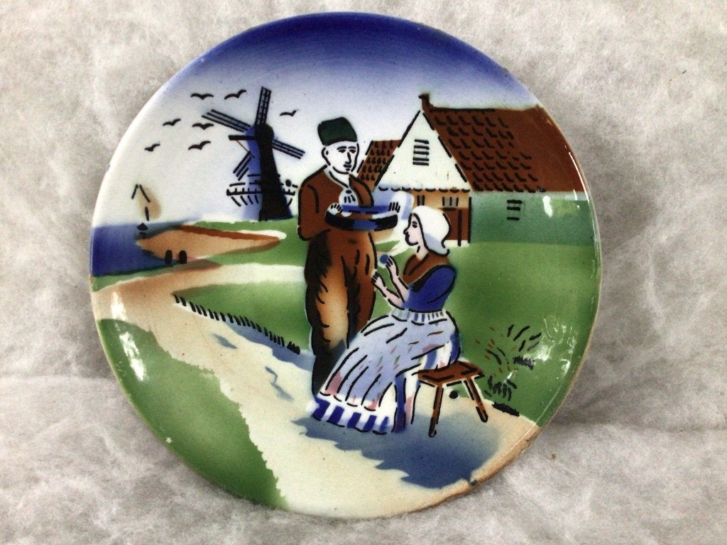 Oud wandbord Chodziez. Hollands tafereel. 18 cm, Antiek en Kunst, Ophalen of Verzenden