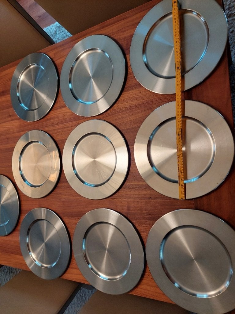 10+2 sous-verres, Maison & Meubles, Cuisine | Vaisselle, Assiettes(s), Enlèvement ou Envoi, Comme neuf, Métal