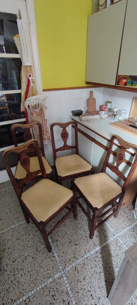 4 chaises, Maison & Meubles, Chaises, Ancien, Enlèvement, Utilisé, Bois