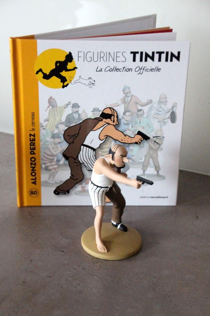 Moulinsart figurine n 80 Alonzo Tintin Hergé Kuifje, Collections, Personnages de BD, Envoi, Tintin, Comme neuf