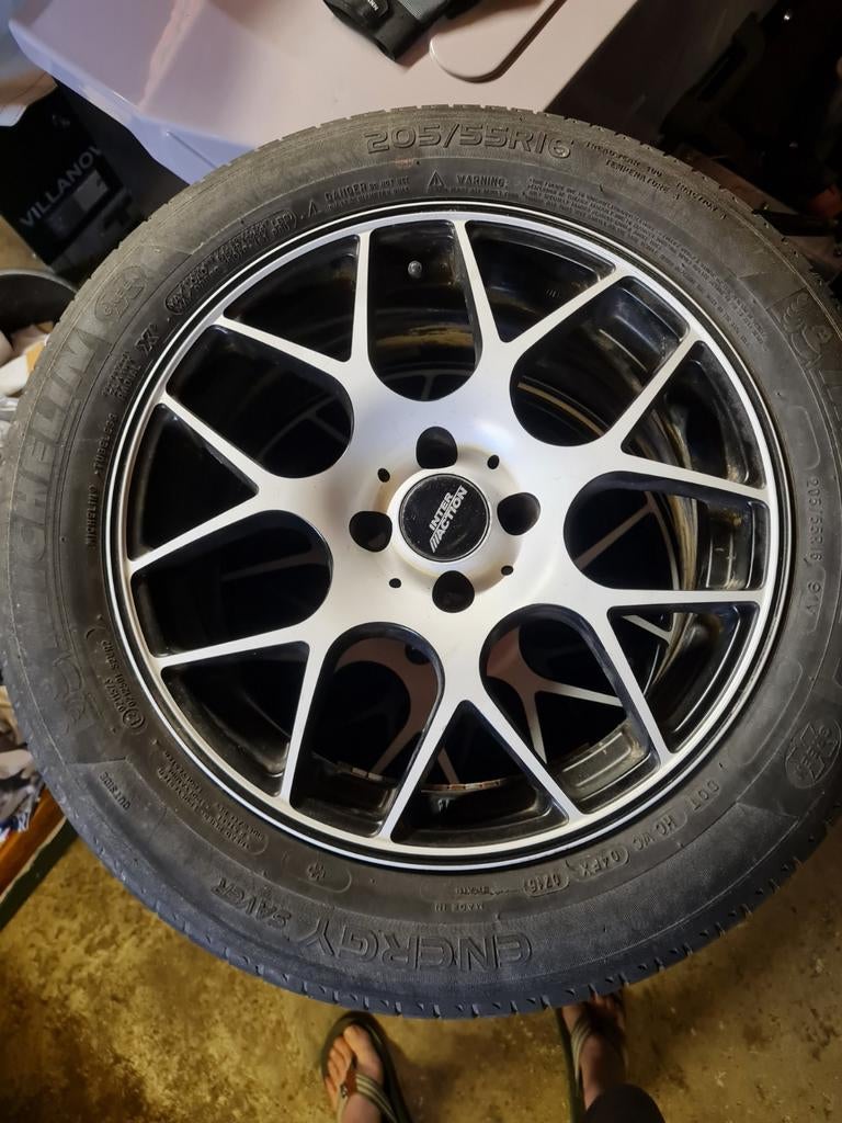 16" 4x100 interaction, Auto-onderdelen, Banden en Velgen, Ophalen, Band(en)