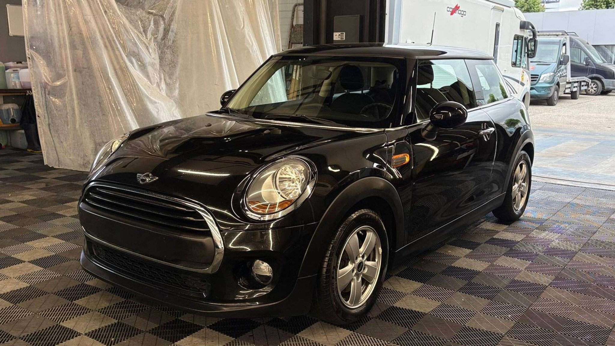 Mini One D 1.5 diesel manueel 94239km eur6 3deurs, Auto's, Mini, 4 zetels, Gebruikt, 95 pk, Zwart