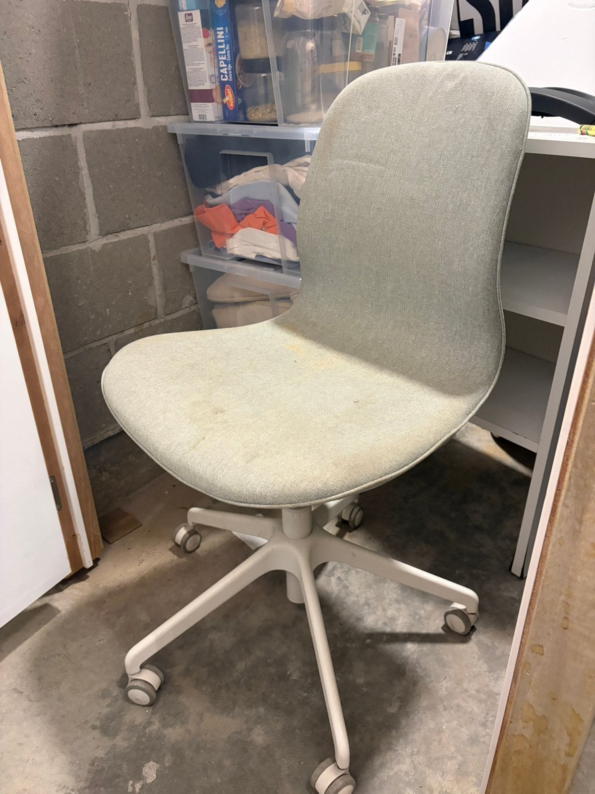 IKEA Langfjall bureaustoel te koop, Ophalen, Gebruikt, Beige, Ergonomisch