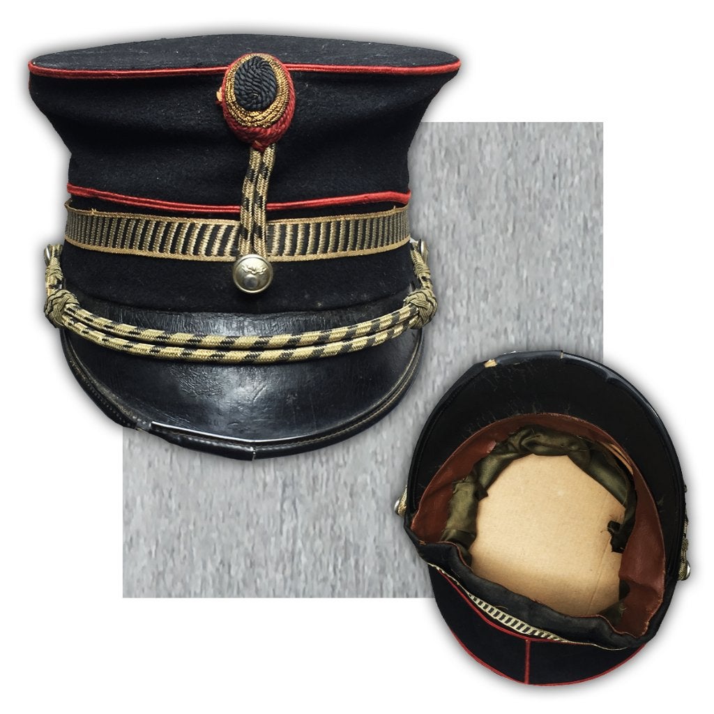 🚨Rare PONTUS - KÉPI de gendarme belge XX Original, Collections, Enlèvement ou Envoi, Gendarmerie, Casque ou Béret