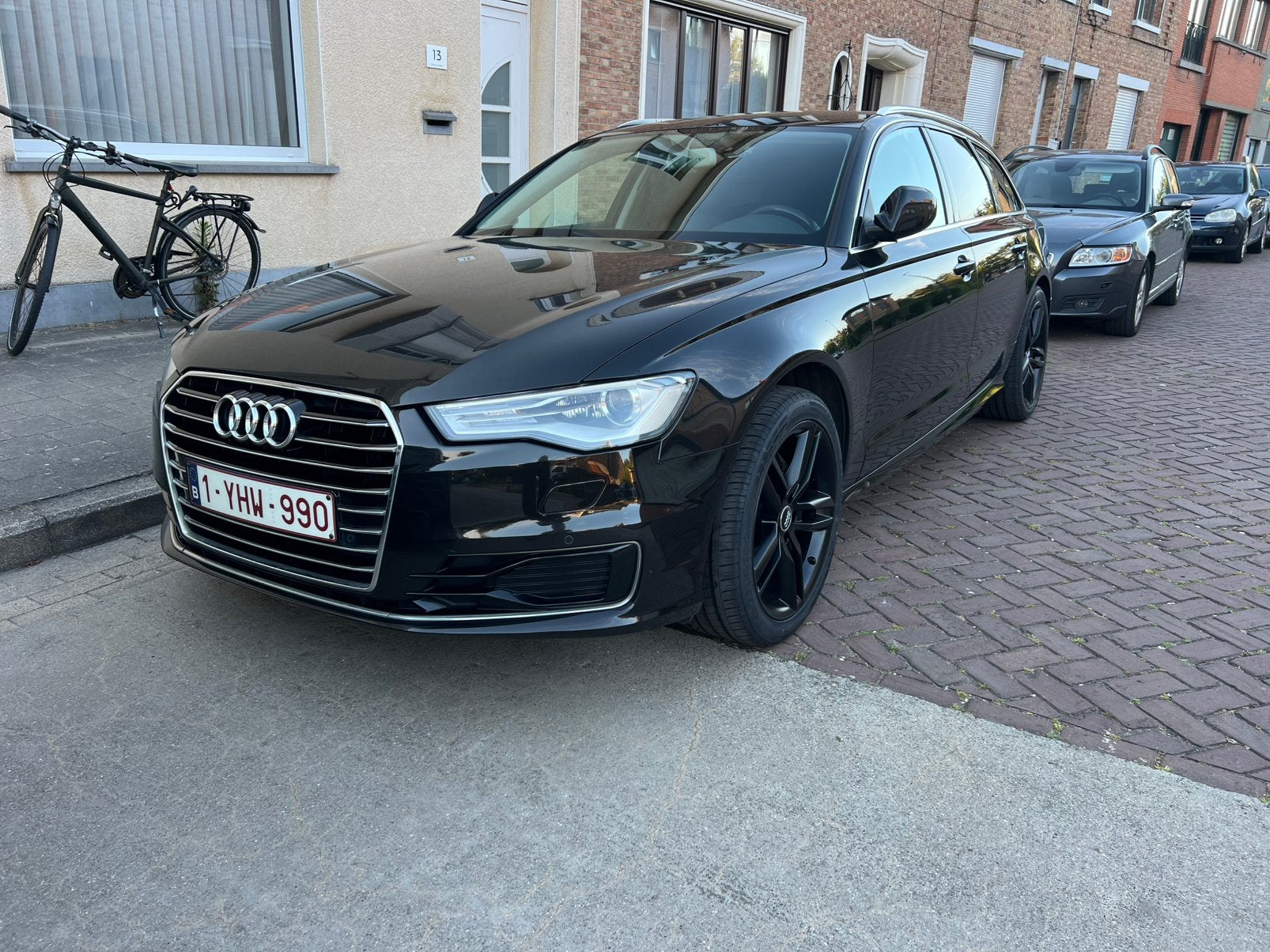Audi A6 C7 Avant Ultra 2.0 TDI, Auto's, Audi, Zwart, Leder, Particulier, Te koop