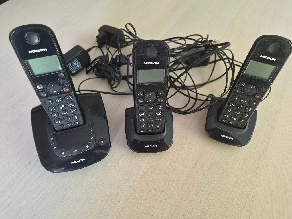 telefoonset 3st Medion, Ophalen, Gebruikt, 3 handsets