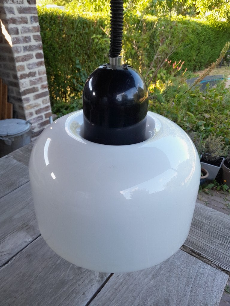 Vintage Space Age Hanglamp, Guzzini / Meblo stijl – Jaren 70, Antiek en Kunst, Antiek | Verlichting, Ophalen of Verzenden